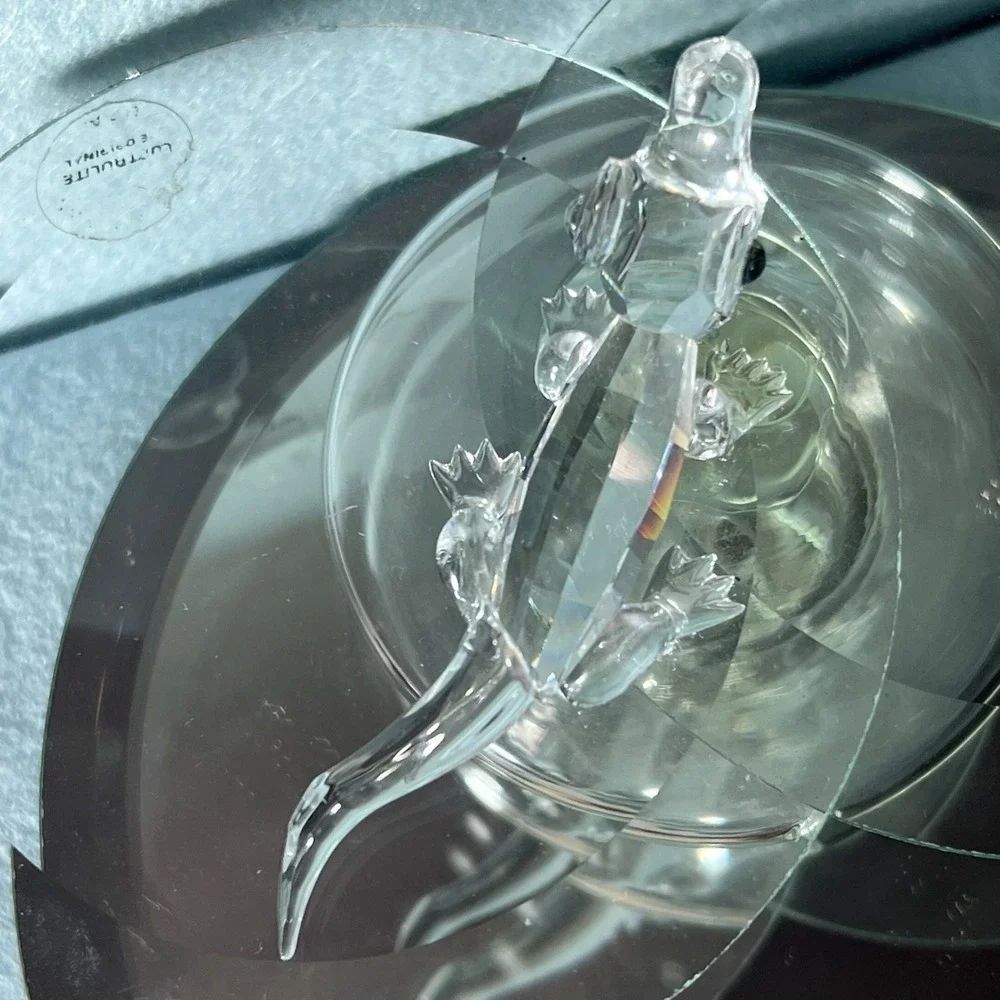Swarovski Crystal Alligator‎ Figurine #221629 Mib Complete Crocodile